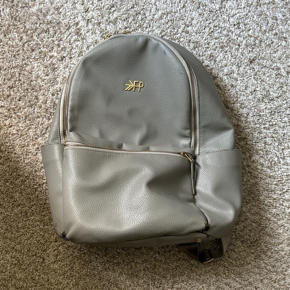 Gray Backpack Freshly picked diaper bag